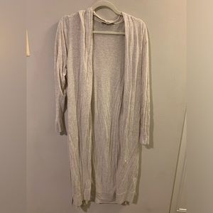 EUC Loft oatmeal duster cardigan size 20/22